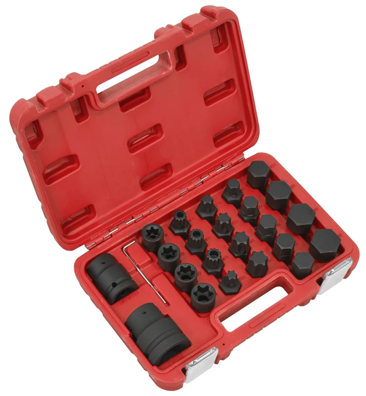 Sealey Impact Socket & Bit Set, 3/4" Sq & 1" Sq Drive 23pc - SX054