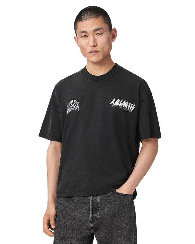 AllSaints Chromium SS Crew