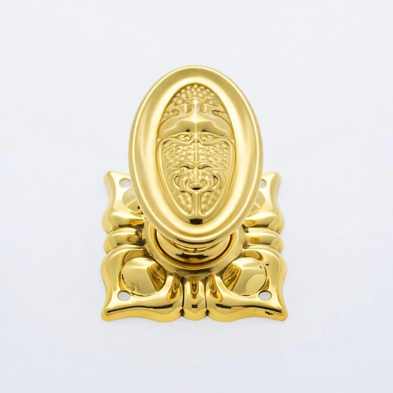 Morris & Mackintosh - Pair of Blossom Polished Brass Door Knobs/Home