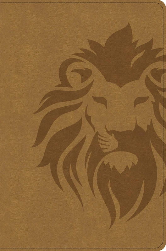 CSB One Big Story Bible, Revised & Updated, Easy-to-Read Optimal Type, Brown Lion LeatherTouch, Indexed