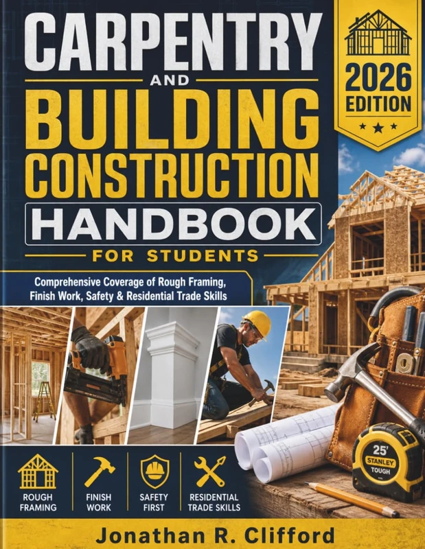 Carpentry and Building Construction Handbook for Students: Comprehensive Coverage of Rough Framing, Finish Work, Safety & Residential Trade Skills