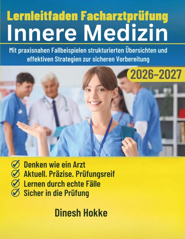 Lernleitfaden Facharztprüfung Innere Medizin 2026–2027: Mit praxisnahen Fallbeispielen strukturierten Übersichten und effektiven Strategien zur sicheren Vorbereitung - Image 1