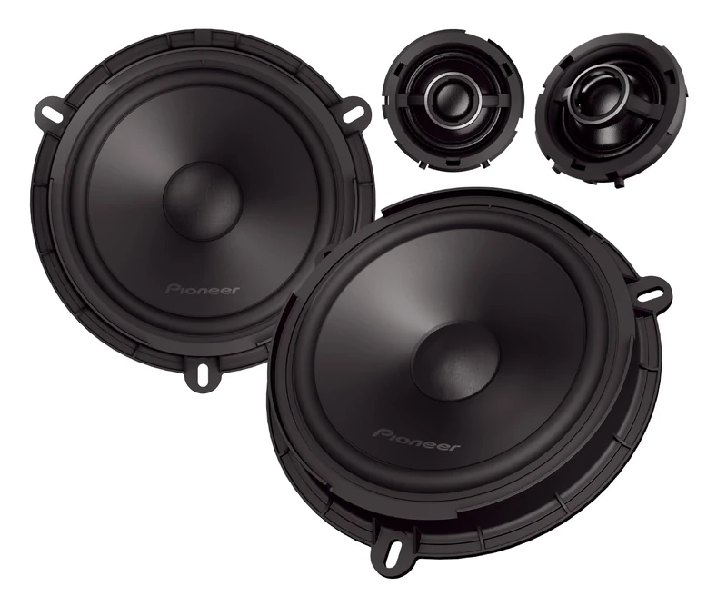 PIONEER TS-Q160C-FD 6.5" 2-Way Component Speaker for Ford & Mazda (350W Max., 50W RMS), Separate Tweeter