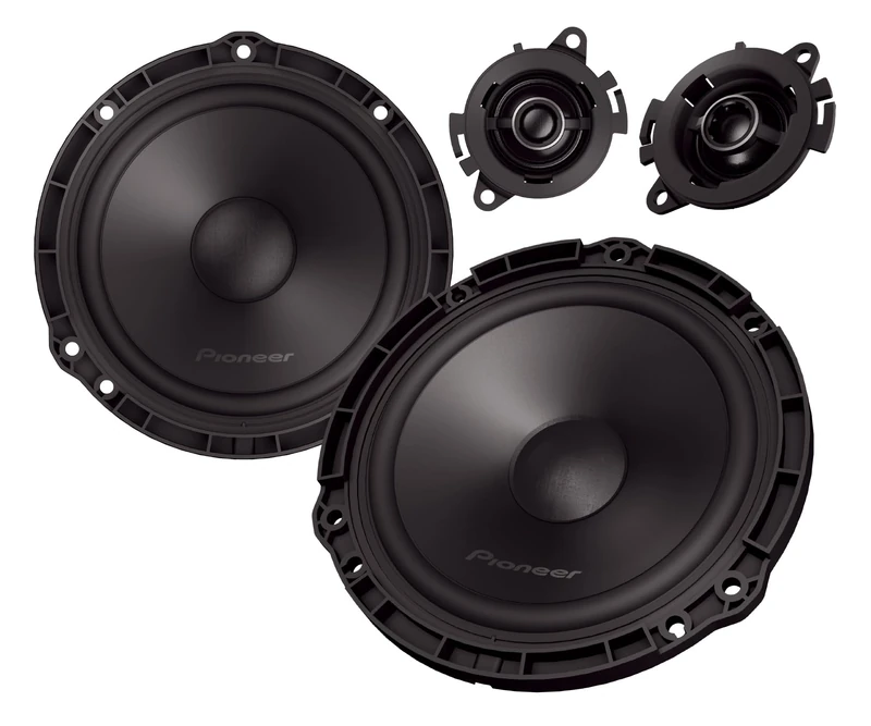 PIONEER TS-Q160C-PC 16.5 cm (6.5") 2-Way Component Speaker for Peugeot, Citroën, Opel & DS (350W Max., 50W RMS), Separate Tweeter