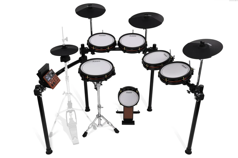Alesis Nitro Ultimate XL 10-Piece Professional Electronic Drum Kit with Stand-Mounted Hi-Hat, Bluetooth, Drumeo, USB MIDI, Double Kick Compatible