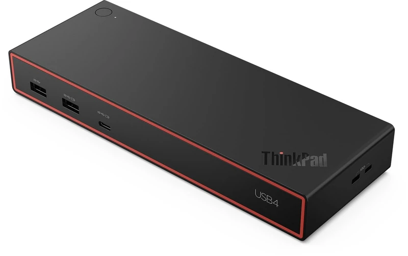 Lenovo ThinkPad USB4 Dock 5000-100W EU - USB4 Docking Station - Black with Red Profile