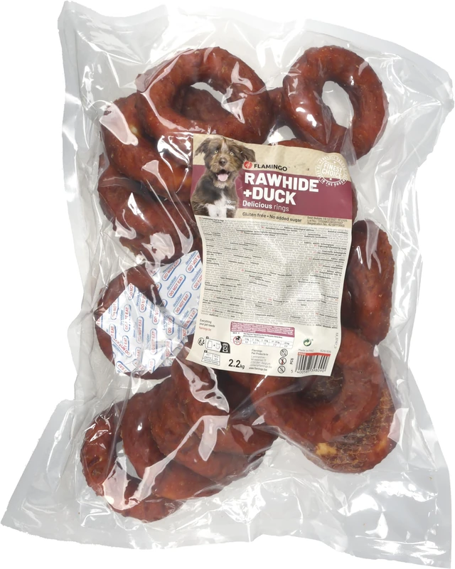 R'HIDE RING WITH DUCK 10CM 20PCS 2,2KG - Image 1