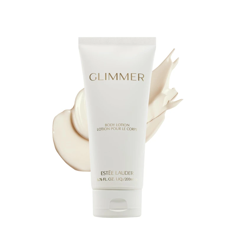 Estée Lauder Glimmer Perfumed Body Lotion with Notes of Macaron Rose Accord, Amber Embrace Accord & Shimmering Patchouli, 200ml