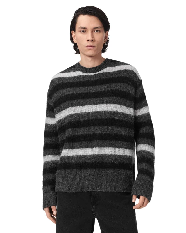 AllSaints Sammie Crew Charcoal Grey