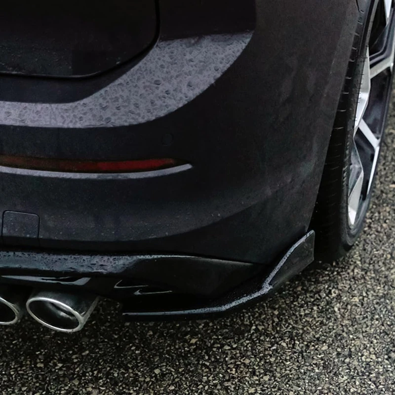 Oneway Rear Side Diffusors compatible with Volkswagen Golf VIII HB 3/5-doors 2020-2024 & FL 2024- excl. GTi/GTD/GTE/R/R-Line - Gloss black