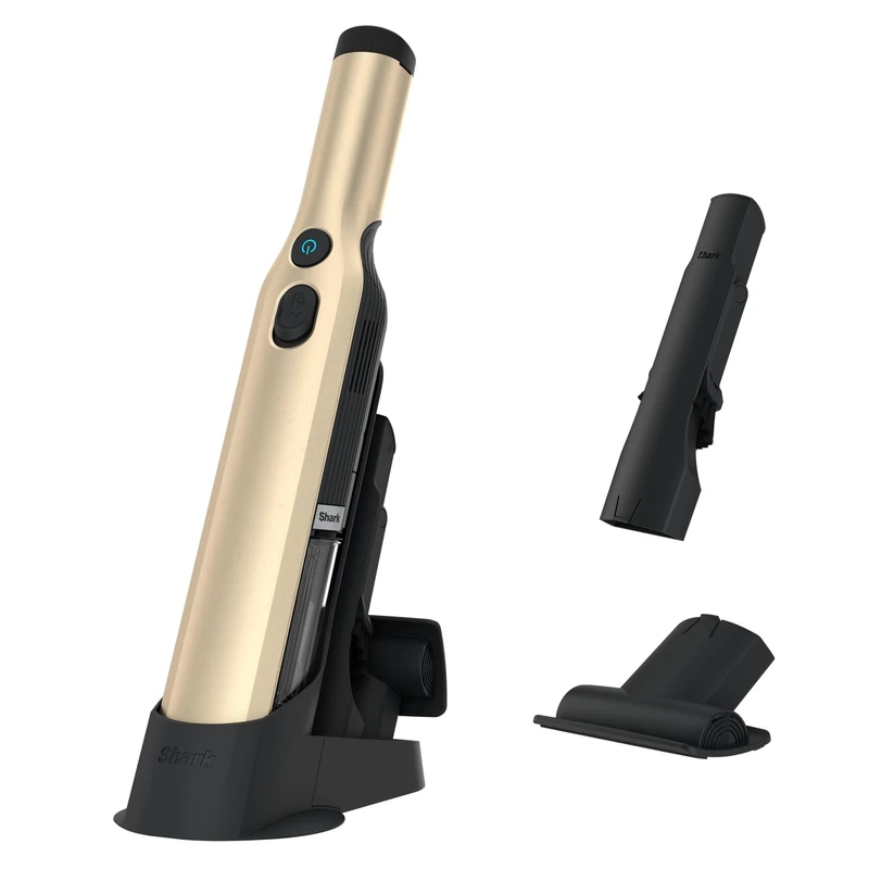 Shark WandVac Cordless Handheld Vacuum Cleaner, Pet Tool, Duster/Crevice Tool, Charging Base, Gold WV201UKGD
