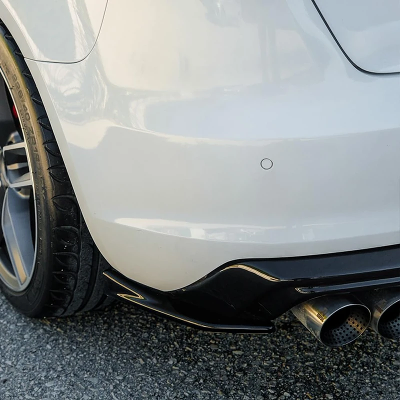 Oneway Rear Side Diffusors compatible with Audi A3 (8V) Sportback 2012-2016 excl. S-Line/S3/RS3 - Gloss black