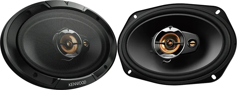Kenwood KFC-S6977EX Stage Sound Series 6 x 9 inch 3 Way Car Speaker, 500W Peak, 80W RMS, 4 Ohm, 50mm Dome Tweeter & 12mm Super Tweeter with Cover (Pack of 2)