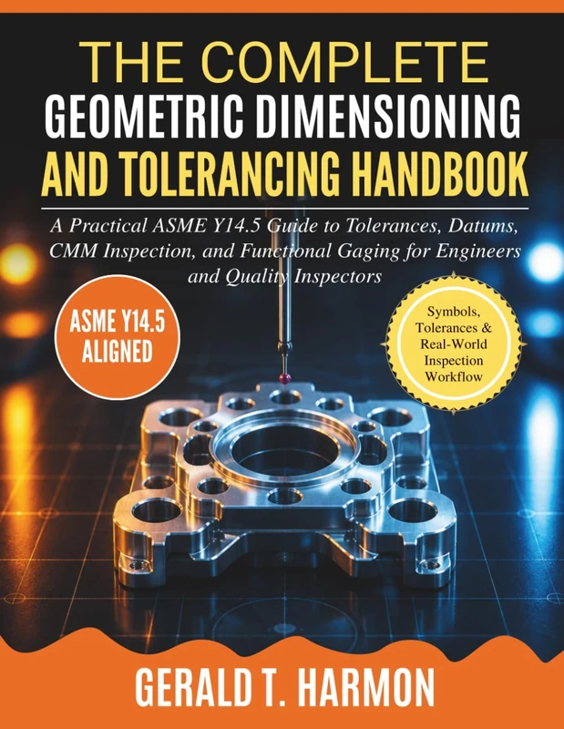 The Complete Geometric Dimensioning and Tolerancing Handbook: A Practical ASME Y14.5 Guide to Tolerances, Datums, CMM Inspection, and Functional Gaging for Engineers and Quality Inspectors