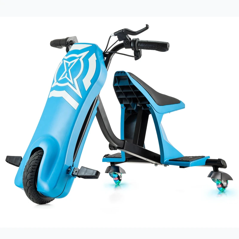 Xootz Vortex Drift Rider, Electric power Drift Trike, 3 Wheel Go Kart for Kids, Adjustable Seat, 360 LED ° Wheels - Image 1