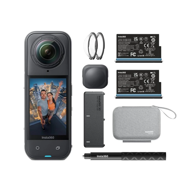 Insta360 X5 360° Camcorder Essential Bundle with 2 Year FlexiCare - Image 1