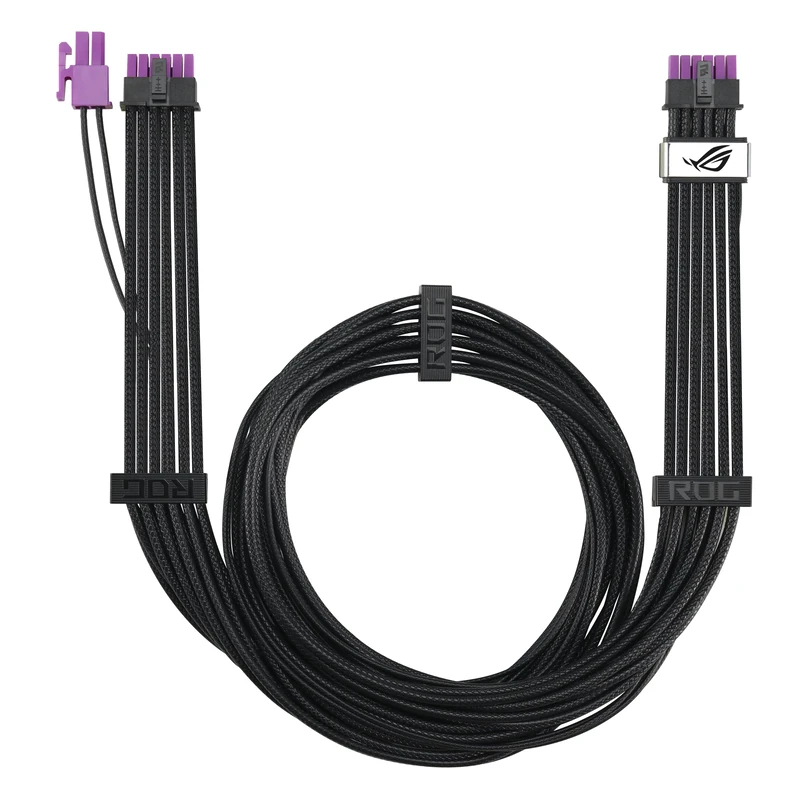 ASUS ROG Equalizer, PCIe Cable 12V-2x6, Compatible with ATX 3.1 & PCIe 5.1, Current Variation Reduction, Advanced Graphics Card Protection, Load Management, White - Image 1