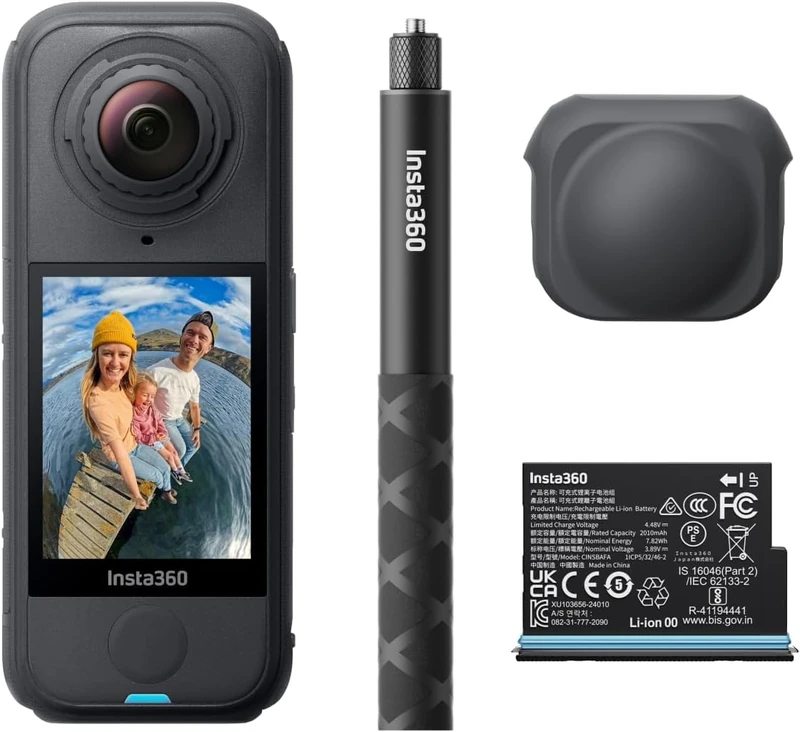 Insta360 X4 Air 8K 360 Camcorder Starter Bundle with 2 Year FlexiCare