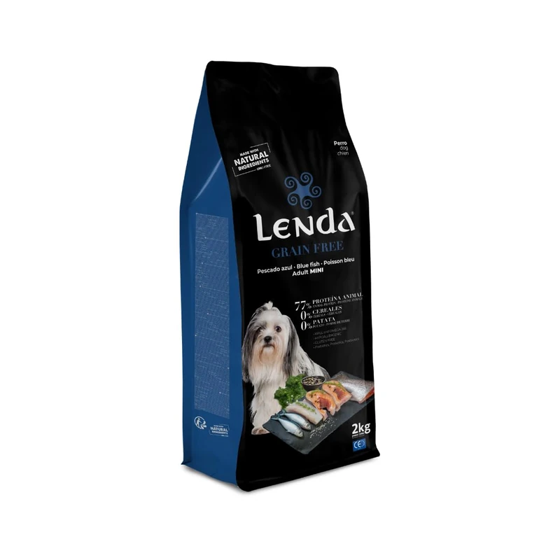 Lenda Grain Free Mini Fish and Krill 2 kg – Hypoallergenic Grain Free Food for Dogs Small Breed – No Grain or Potato for Digestion – with Salmon Oil Rich in Omega 3 and Probiotics - Image 1