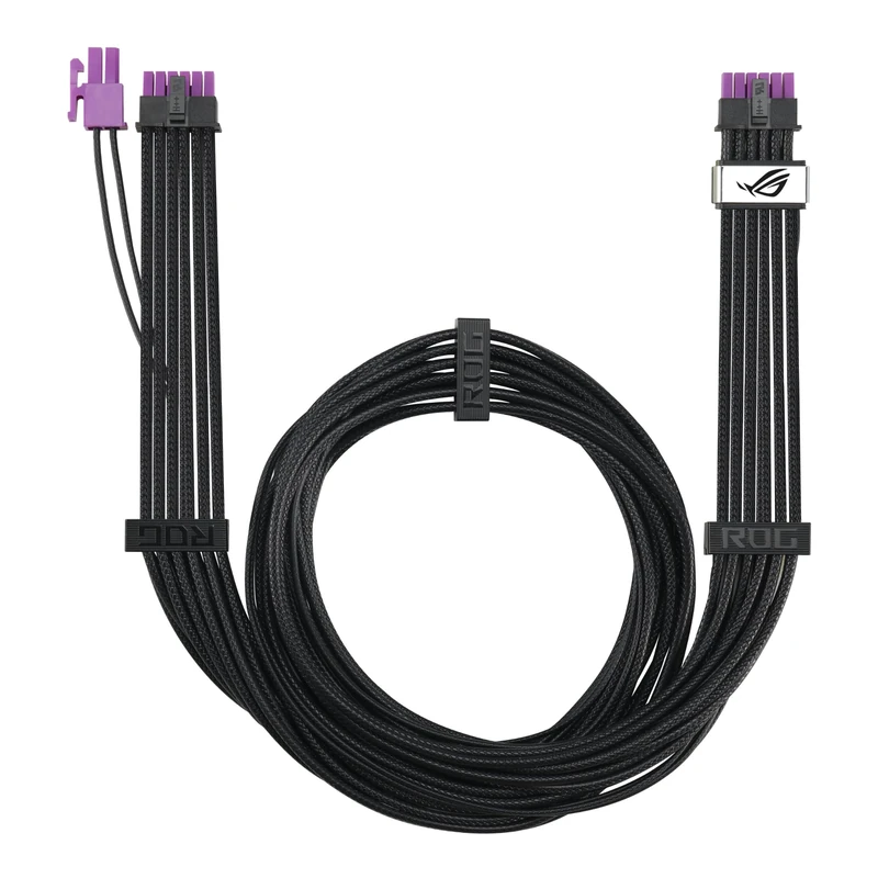 ASUS ROG Equalizer, PCIe Cable 12V-2x6, Compatible with ATX 3.1 & PCIe 5.1, Current Variation Reduction, Advanced Graphics Card Protection, Load Management, Black