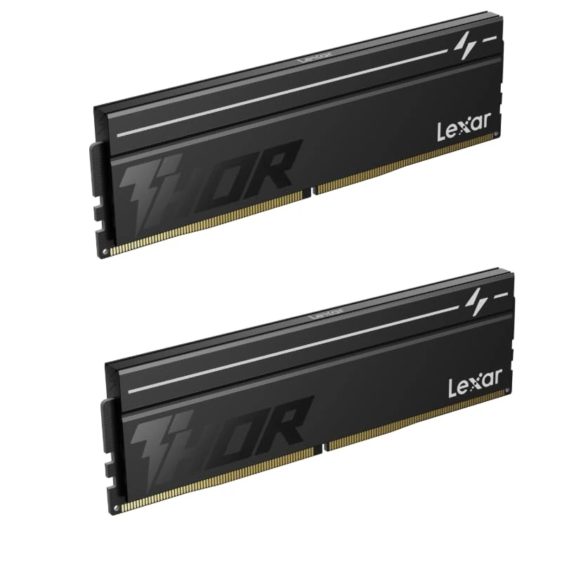 Lexar OC DDR5 RAM 32GB Kit (2x16GB) 6000 MHz CL38, 288-Pin UDIMM Desktop Memory for Intel XMP 3.0/AMD EXPO, PC Computer DRAM for Gaming, AI, 1.35V, Black