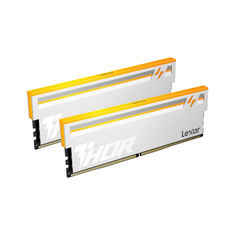 Lexar RGB DDR5 RAM 32GB Kit (2x16GB) 6000 MHz CL38, 288-Pin UDIMM Desktop Memory for Intel XMP 3.0/AMD EXPO, PC Computer DRAM for Gaming, AI, 1.35V, Silver