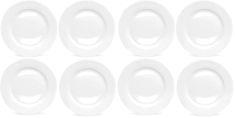 Royal Worcester Dinner Plate, White, 27 cm, Set of 4 (Pack of 2)