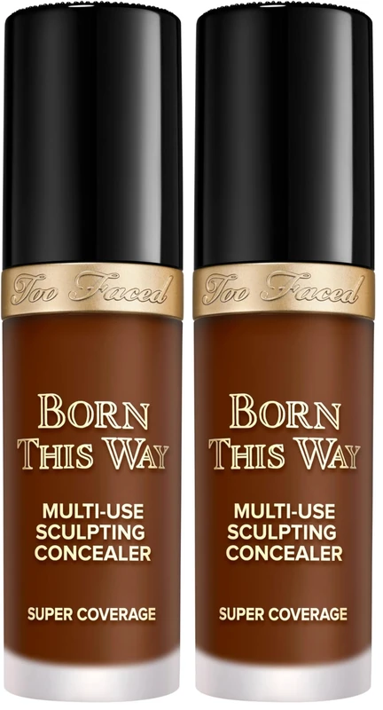 Too Faced Born This Way Super Coverage Multi-Use Concealer | Full Coverage, Oil Free, Long Lasting + Hydrating (Pack of 2) - Image 1