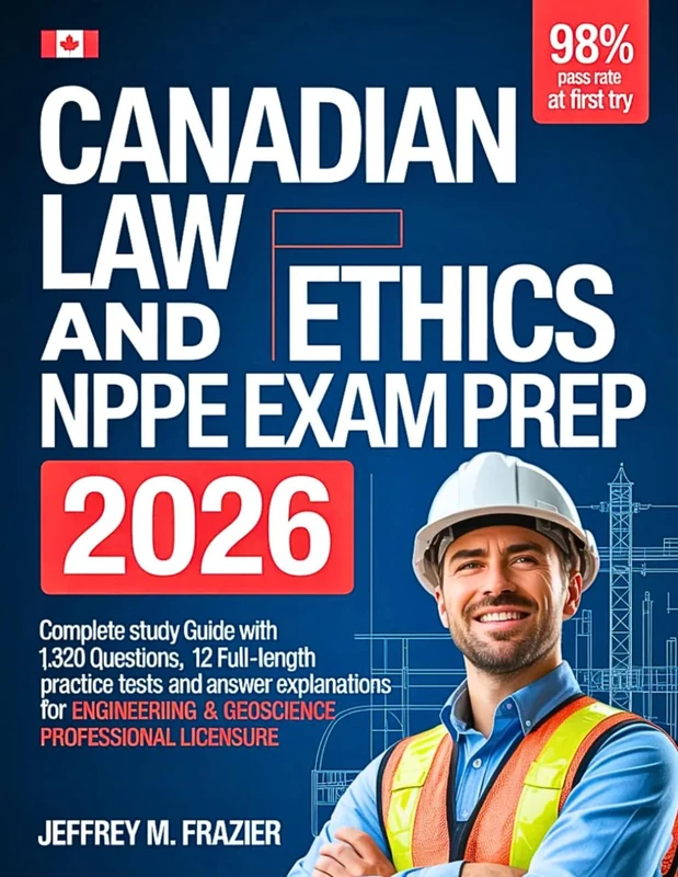 Canadian Law and Ethics NPPE Exam Prep 2026: Complete Study Guide with 1,320 Questions, 12 Full-Length Practice Tests and Answer Explanations for Engineering & Geoscience Professional Licensure