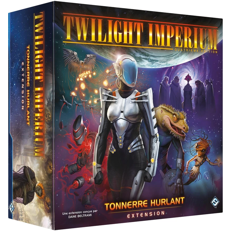 Asmodee - Twilight Imperium: Howling Thunder - Fantasy Flight Games - Strategy game expansion - Unreleased factions - Ages 14+ - 3 to 8 players - 4 to 8 hours - French version - Image 1