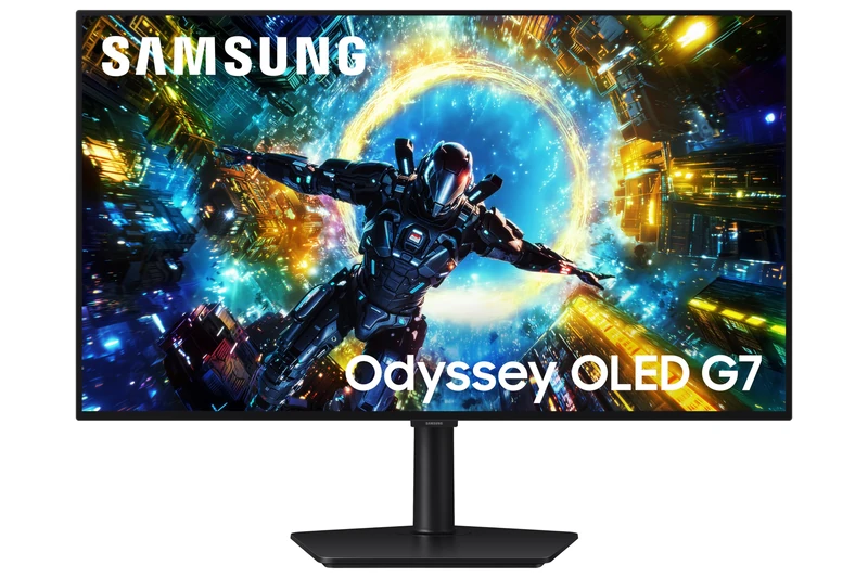 Samsung Odyssey OLED G73SH 32" 4K UHD Gaming Monitor, 0.03ms, Dual 330Hz 165Hz Refresh, Gsync Compatible, Freesync Premium Pro, HDMI 2.1, Displayport, 3840x2160, Height Adjust, LS32HG732SUXXU