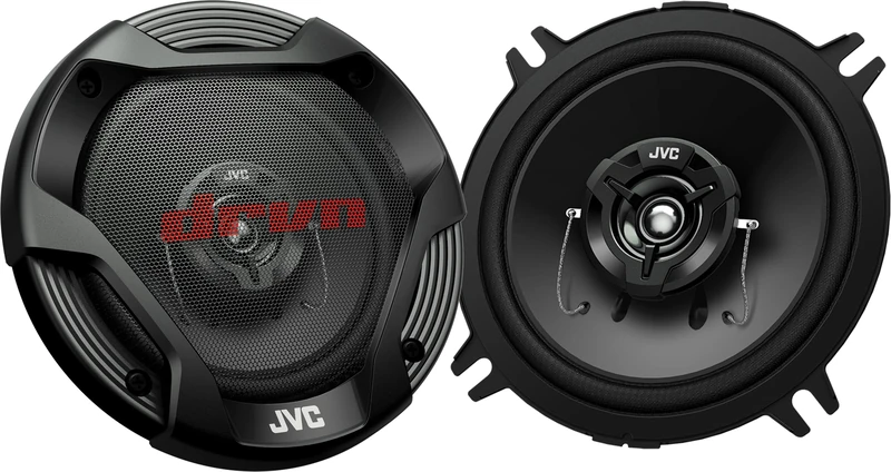 JVC CS-DR522 DRVN Series 5" 2 Way Car Speaker, 260W Peak Power, 40W RMS, 4 Ohm, 25mm Dome Tweeter, Black Polypropylene Woofer Cone, Includes Cover