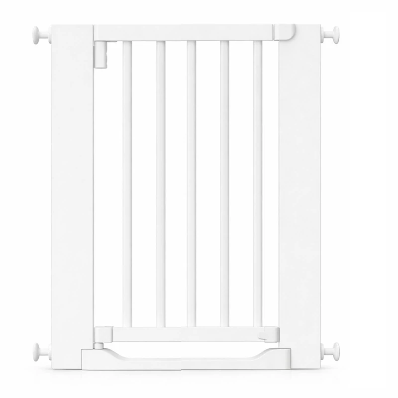 Safetots Wooden Heritage Flat Step Gate, White, 63cm - 71cm, Pressure Fit