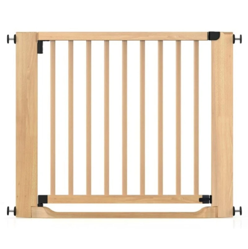 Safetots Wooden Heritage Flat Step Gate, Natural, 95cm - 103cm, Pressure Fit