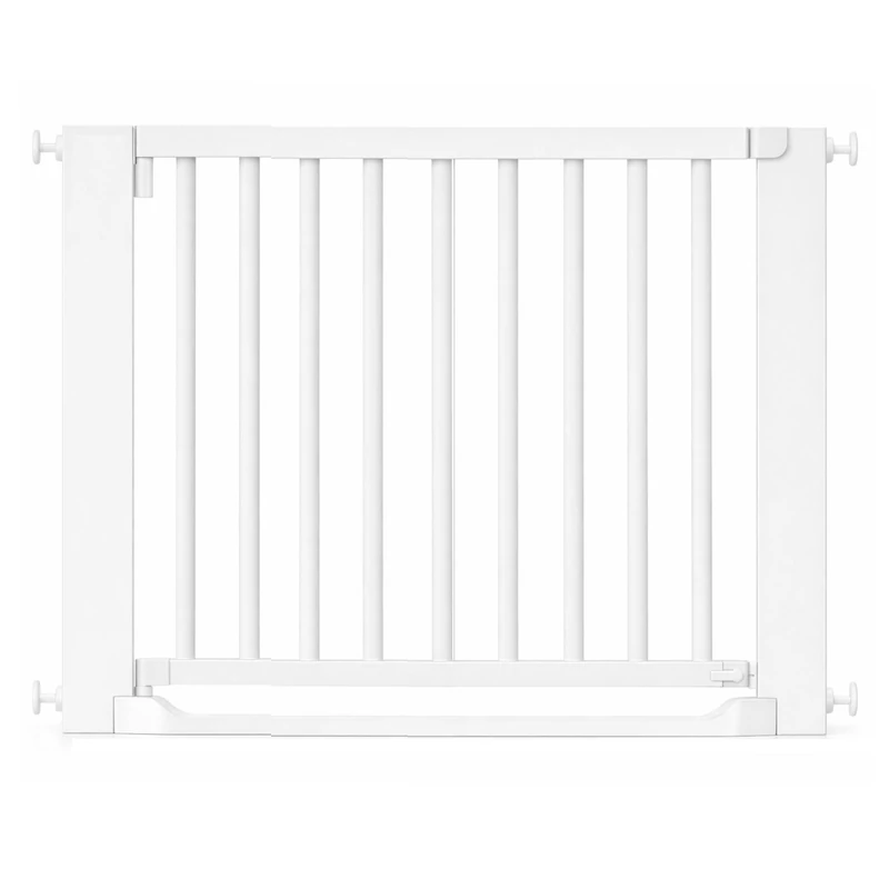 Safetots Wooden Heritage Flat Step Gate, White, 95cm - 103cm, Pressure Fit