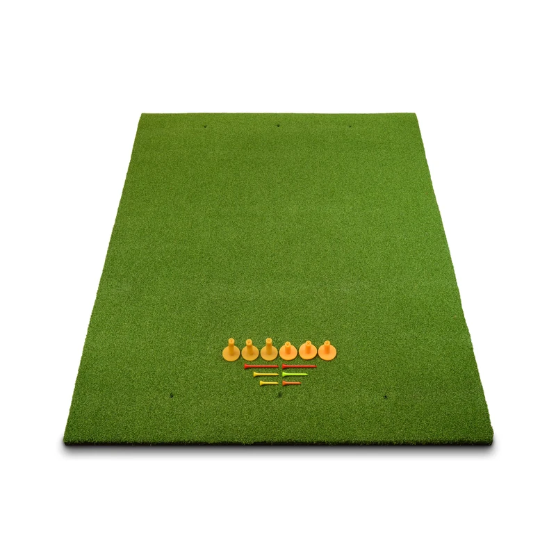 SimSpace Standard Slim Golf Hitting Mat – Artificial Turf Practice Mat for Indoor & Outdoor Golf Training, Driving, Chipping & Swing Practice with Rubber Base - 150cm x 120cm