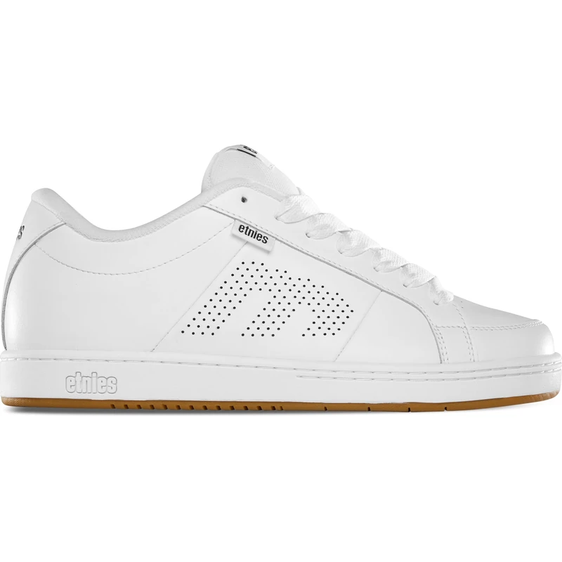 Etnies Kingpin - Legendary Skate Classic, Reinforced Cupsole, Cushioned Feel, Everyday Sneakers - White/White - 6