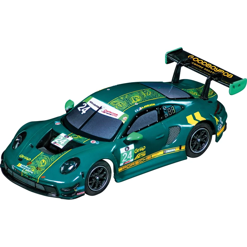 Carrera Hybrid Porsche 911 GT3 R Wright Motorsports No24 1:50 Scale AI-Supported Race Car with Working Lights & USB-C Charging - Image 1