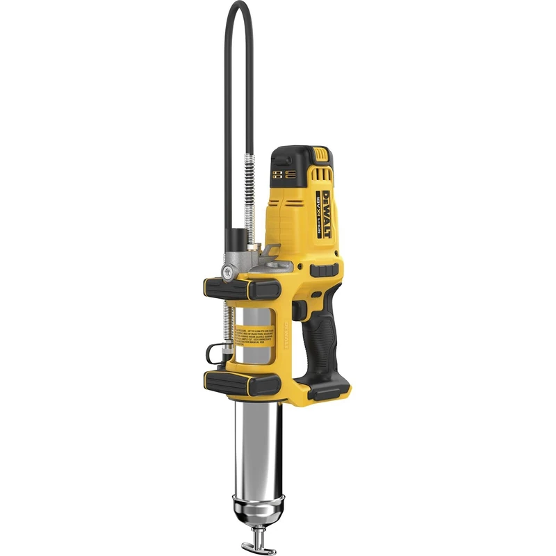 DEWALT DCGG581N Cordless Grease Gun 18 Volt with LED Lighting, 1.2 m Hose, Shoulder Strap, No Battery