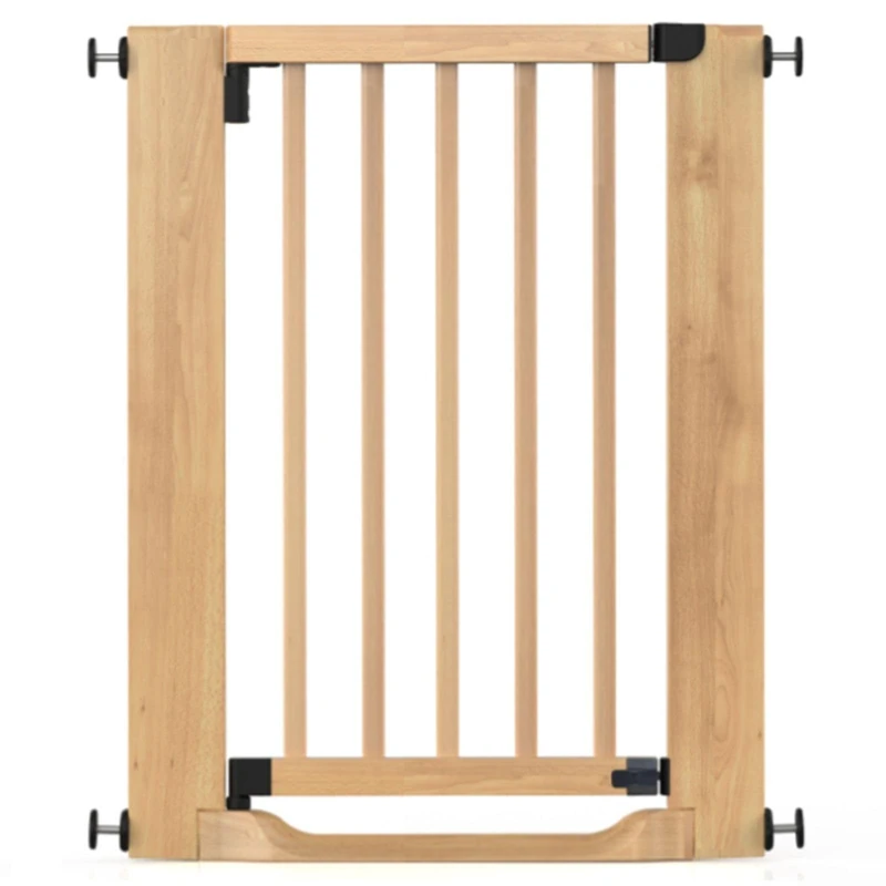 Safetots Wooden Heritage Flat Step Gate, Natural, 63cm - 71cm, Pressure Fit, Wood