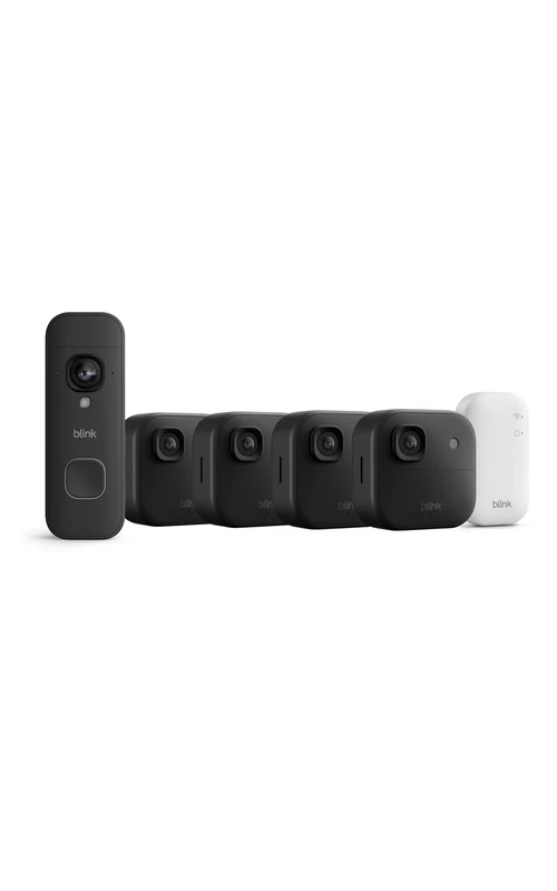 All-new Blink Outdoor 2K+ Cameras with free Blink Video Doorbell 2K+ (Black), Sync Module Core included