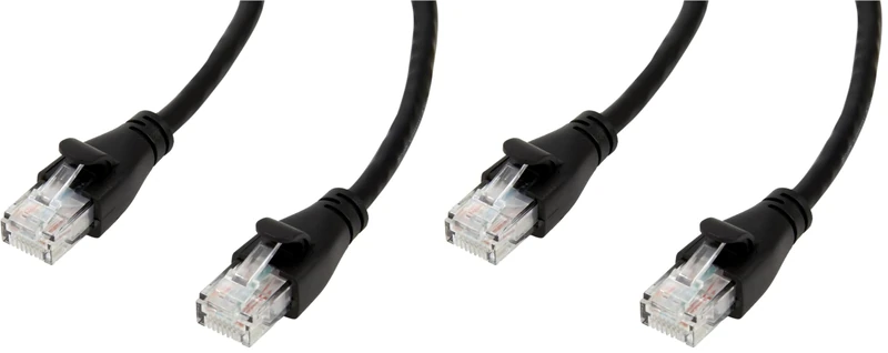 Amazon Basics RJ45 Cat-6 Ethernet Patch Cable - 10 Feet (3 Meters), 48-Pack, black - Image 1