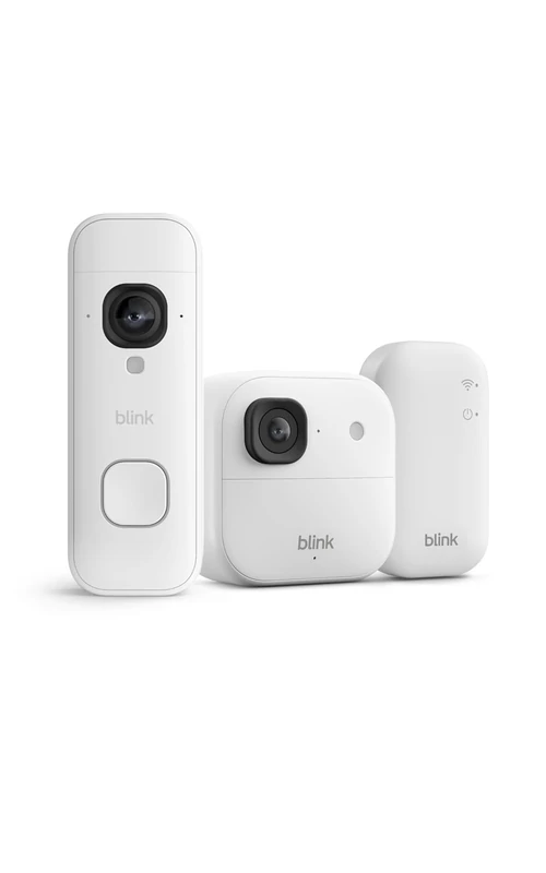 All-new Blink Outdoor 2K+ Camera with free Blink Video Doorbell 2K+ (White), Sync Module Core included - Image 1