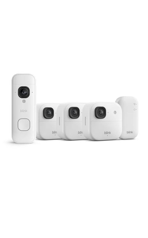 All-new Blink Outdoor 2K+ Cameras with Blink Video Doorbell 2K+ (White), Sync Module Core included - Image 1