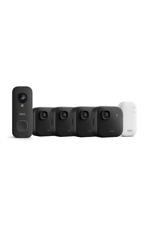 All-new Blink Outdoor 2K+ Cameras with free Blink Video Doorbell 2K+ (Black), Sync Module Core included