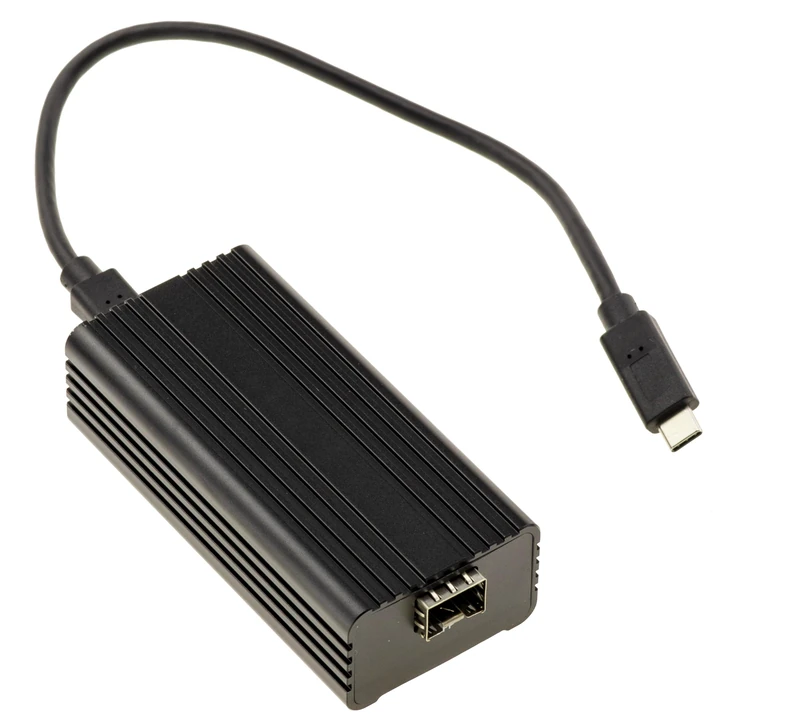KALEA-INFORMATIQUE USB4 Thunderbolt 3/4/5 to 10G SFP+ Fiber Network Adapter Cable with Realtek RTL8157 Chipset - Silent Fanless Fiber Ethernet Converter 1 Port SFP+ High Speed - Image 1