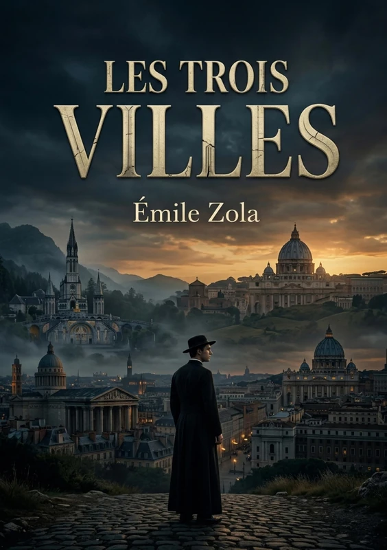 Les Trois Villes: Un cycle romanesque d'Émile Zola qui explore les thèmes de la foi, de la science et de la société à travers les villes de Lourdes, Rome et Paris. - Image 1