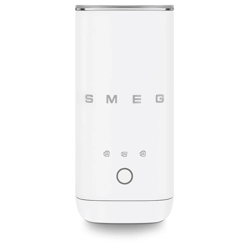 Smeg Retro 50s Style Mini Milk Frother, Pre Set Functions, Manual Function, 500W, White, MFF02WHMUK