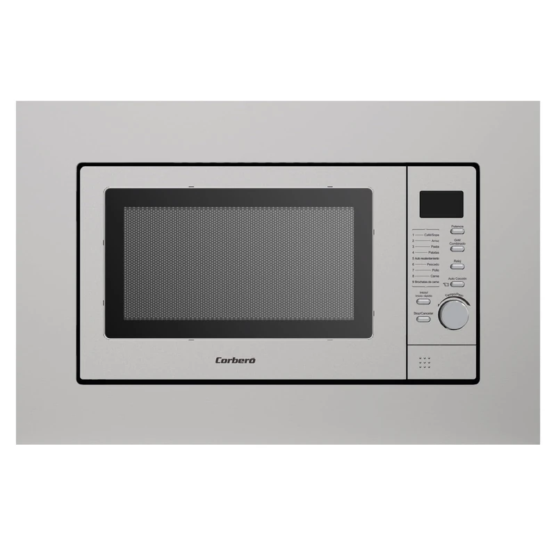 Corberó – Integrated Microwave | CMICIG126 | 20 L | 800 W | 6 Power Levels | Grill | Defrost Function | Digital Display | Auto Menu Function | Rotating Plate | Stainless Steel with Frame - Image 1