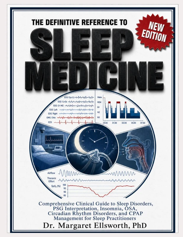 THE DEFINITIVE REFERENCE TO SLEEP MEDICINE: COMPREHENSIVE CLINICAL GUIDE TO SLEEP DISORDERS, PSG INTERPRETATION, INSOMNIA, OSA, CIRCADIAN RHYTHM DISORDERS, AND CPAP MANAGEMENT FOR SLEEP PRACTITIONERS